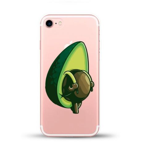 Силиконовый чехол Рюкзак-авокадо на Apple iPhone 8