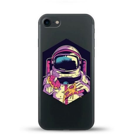 Силиконовый чехол Еда астронавта на Apple iPhone 8