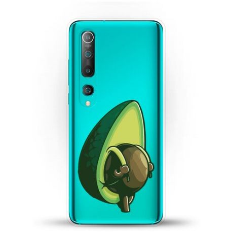 Силиконовый чехол Рюкзак-авокадо на Xiaomi Mi 10 Pro