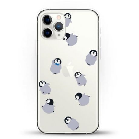 Силиконовый чехол Несколько пингвинов на Apple iPhone 11 Pro