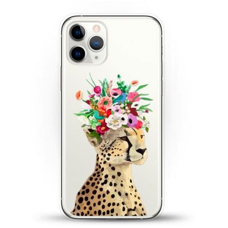 Силиконовый чехол Леопард на Apple iPhone 11 Pro