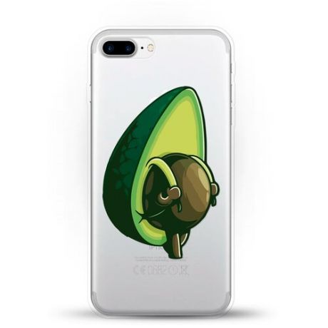 Силиконовый чехол Рюкзак-авокадо на Apple iPhone 8 Plus