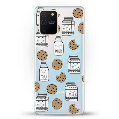 Силиконовый чехол Молоко и печеньки на Samsung Galaxy S10 Lite