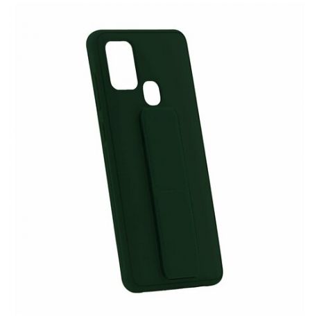 Чехол на Samsung Galaxy A21S Derbi Magnetic Stand темно-зеленый