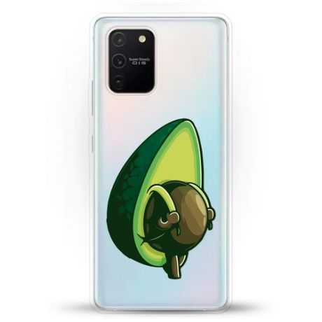 Силиконовый чехол Рюкзак-авокадо на Samsung Galaxy S10 Lite