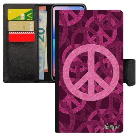 Противоударный чехол-книжка на телефон // Apple iPhone 7 // "Peace and Love" & Мир и Любовь, Utaupia, цветной