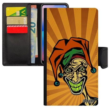 Защитный чехол-книжка для мобильного // Apple iPhone XR // "Джокер" Покер Колода, Utaupia, зеленый