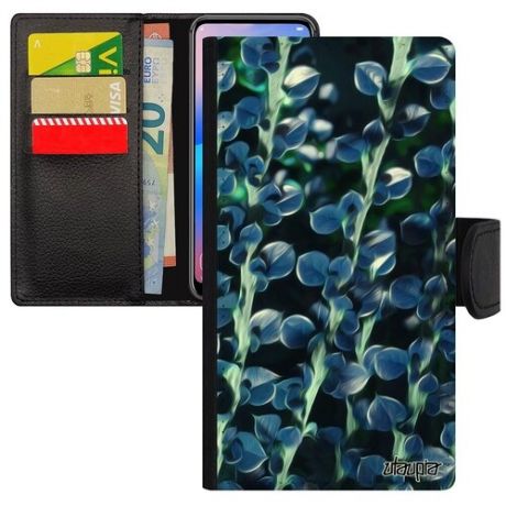 Дизайнерский чехол книжка на смартфон // iPhone 8 Plus // "Ветви" Листья Цветочный, Utaupia, цветной