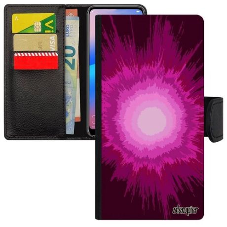 Противоударный чехол-книжка на мобильный // Samsung Galaxy A40 // "Большой взрыв" Пространство Дизайн, Utaupia, цветной