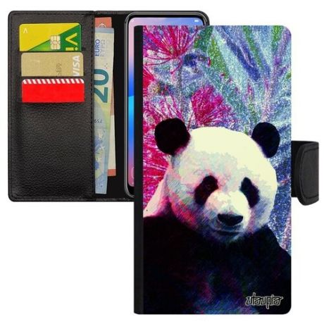 Защитный чехол-книжка на // Xiaomi Mi 8 // "Большая панда" Малыш Тибет, Utaupia, оранжевый
