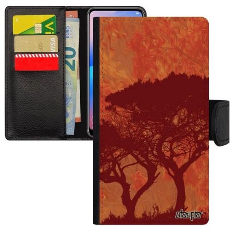 Защитный чехол книжка на смартфон // iPhone 8 // "Гренадил" Саванна Африка, Utaupia, оранжевый