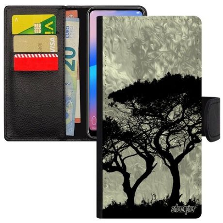 Новый чехол-книжка для мобильного // Huawei P30 Lite // "Гренадил" Природа Африка, Utaupia, желтый