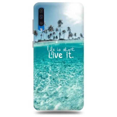 Дизайнерский силиконовый чехол для Samsung Galaxy A30s Пляж