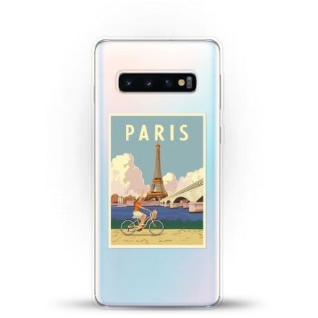 Силиконовый чехол Париж на Samsung Galaxy S10