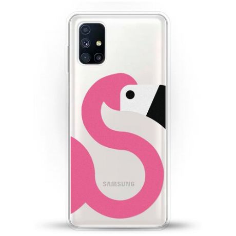 Силиконовый чехол Фламинго на Samsung Galaxy M51