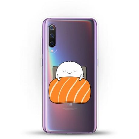 Силиконовый чехол Суши засыпает на Xiaomi Mi 9