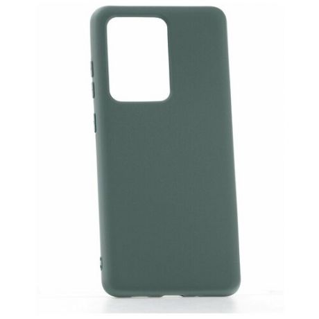 Чехол на Samsung Galaxy S20 Ultra Derbi Slim Silicone-3 темно-зеленый