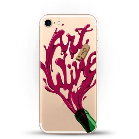 Силиконовый чехол Art of Wine на Apple iPhone 8