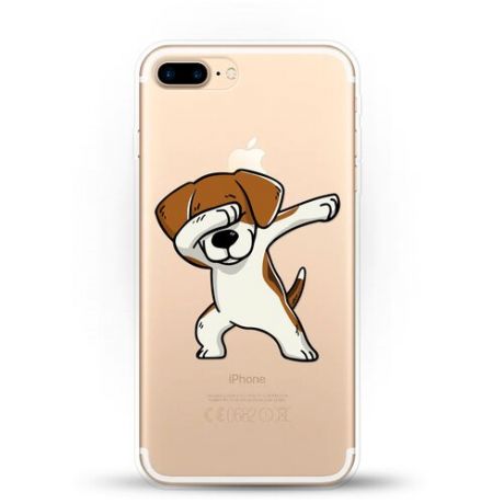 Силиконовый чехол Swag Бигль на Apple iPhone 8 Plus