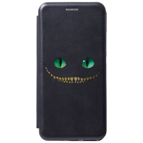 Чехол-книжка Book Art Jack для Samsung Galaxy A02 с принтом "Cheshire Cat" черный