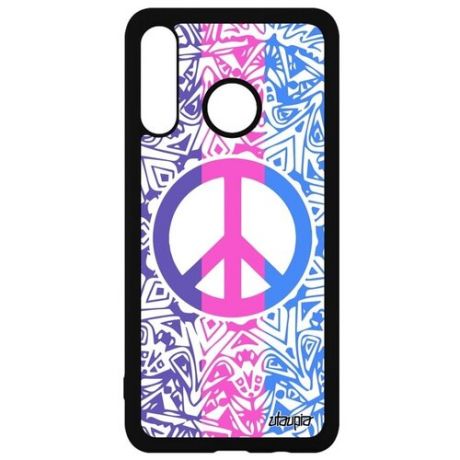 Противоударный чехол на телефон // Huawei P30 Lite // "Peace and Love" Пацифизм &, Utaupia, цветной