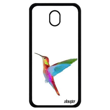 Новый чехол на смартфон // Samsung Galaxy J7 2017 // "Колибри" Дизайн Рисунок, Utaupia, белый