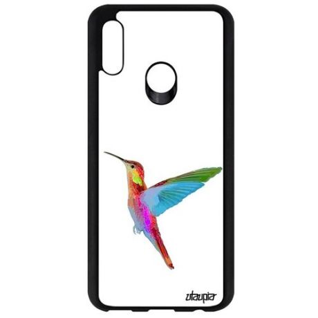 Противоударный чехол для телефона // Huawei P Smart 2019 // "Колибри" Дизайн Птицы, Utaupia, белый