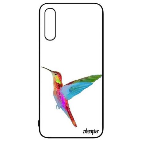 Противоударный чехол на телефон // Galaxy A50 // "Колибри" Дизайн Полет, Utaupia, цветной