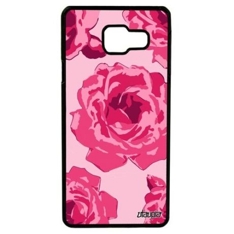Противоударный чехол для телефона // Samsung Galaxy A3 2016 // "Цветы" Аромат Бутон, Utaupia, розовый