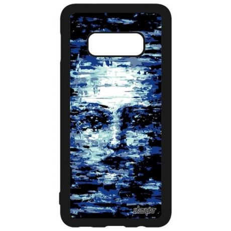 Стильный чехол для телефона // Samsung Galaxy S10e // "Женское лицо" Создание Маска, Utaupia, голубой