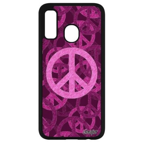 Новый чехол для смартфона // Galaxy A40 // "Peace and Love" Мир и Любовь Дизайн, Utaupia, цветной