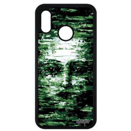 Защитный чехол на телефон // Huawei P20 Lite // "Женское лицо" Воображение Маска, Utaupia, зеленый