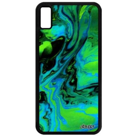 Новый чехол для смартфона // iPhone XS Max // "Волны" Море Узор, Utaupia, фиолетовый