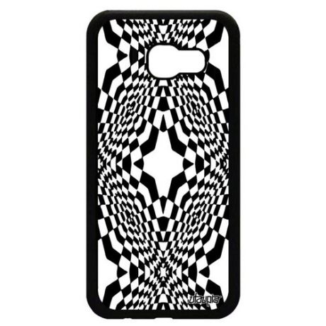 Красивый чехол на мобильный // Samsung Galaxy A5 2017 // "Иллюзия звезда" Ромб Мираж, Utaupia, черный
