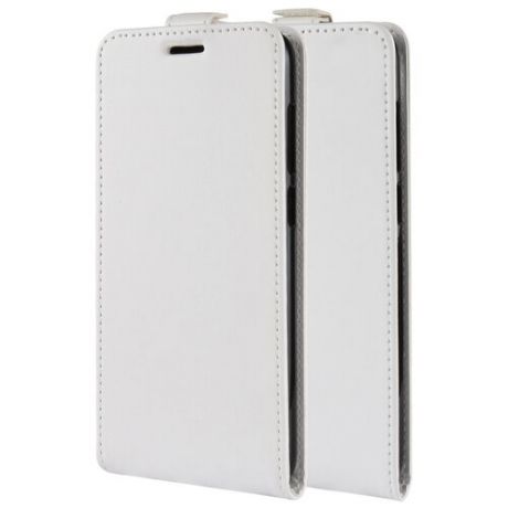 Вертикальный чехол-книжка для Samsung Galaxy A71 с отделениями для карт и магнитной защелкой белый