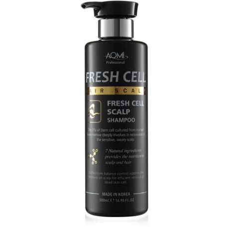 AOMI Восстанавливающий шампунь для волос со стволовыми клетками Fresh cell Hair Scalp Shampoo