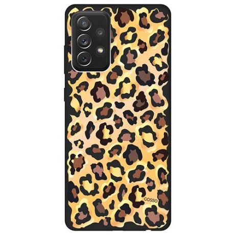 Ультратонкий силиконовый чехол-накладка Soft Touch 3D для Samsung Galaxy A72 с принтом "Cheetah"