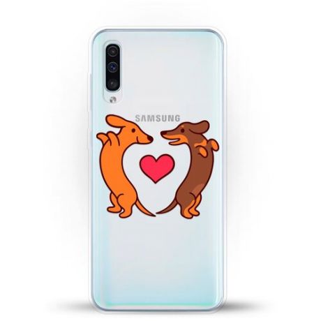 Силиконовый чехол Love Таксы на Samsung Galaxy A30s