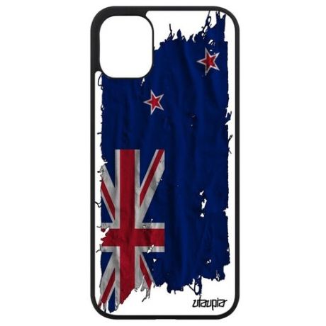 Простой чехол для мобильного // iPhone 11 // "Флаг Австралии на ткани" Дизайн Стиль, Utaupia, белый