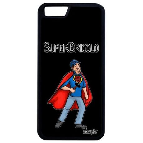 Новый чехол на // iPhone 6 Plus // "Супермастер" Шутка Муж, Utaupia, черный