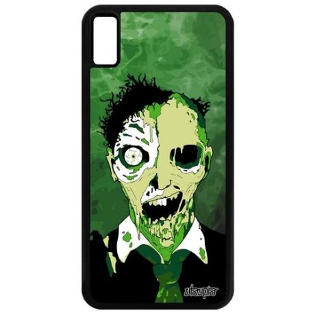 Противоударный чехол на телефон // iPhone XS Max // "Зомби" Сплэттер Оживший, Utaupia, зеленый