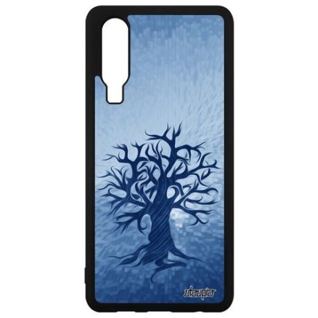 Необычный чехол для смартфона // Huawei P30 // "Дерево жизни" Природа Символ, Utaupia, фиолетовый