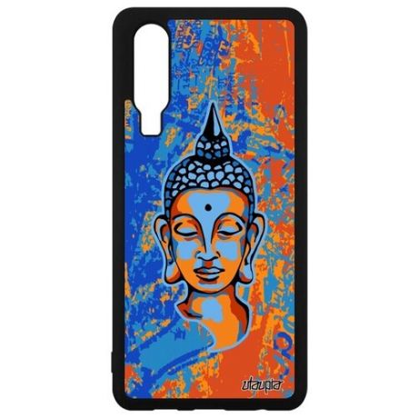 Модный чехол для мобильного // Huawei P30 // "Будда" Buddha Азия, Utaupia, голубой