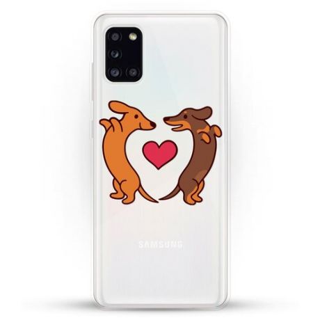 Силиконовый чехол Love Таксы на Samsung Galaxy A31