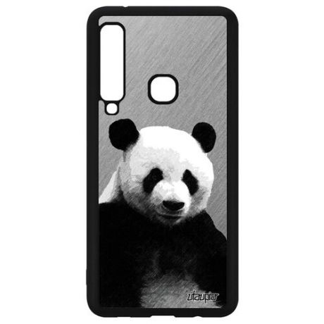 Необычный чехол на телефон // Samsung Galaxy A9 2018 // "Большая панда" Азия Медведь, Utaupia, оранжевый