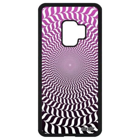 Красивый чехол на мобильный // Galaxy S9 // "Иллюзия круга" Спираль Дизайн, Utaupia, розовый