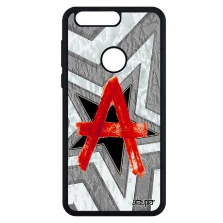 Качественный чехол на смартфон // Honor 8 // "Анархия" Anarchy Дизайн, Utaupia, серый