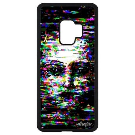 Противоударный чехол на смартфон // Galaxy S9 // "Женское лицо" Интеллект Образ, Utaupia, зеленый