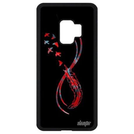 Противоударный чехол для // Samsung Galaxy S9 // "Бесконечность" Любовь Love, Utaupia, черный