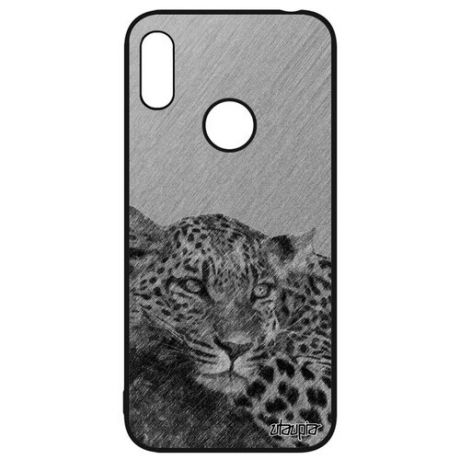 Защитный чехол на смартфон // Huawei Y6 2019 // "Леопард" Стиль Охота, Utaupia, розовый
